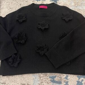Valentino Black 3D Knitwear